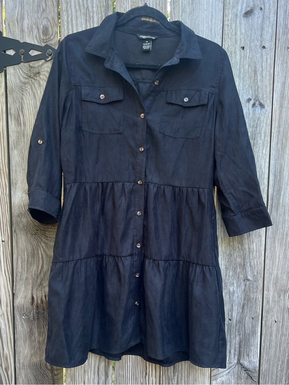 MILLENIUM Ruffle Collared Button Dress Women’s Medium